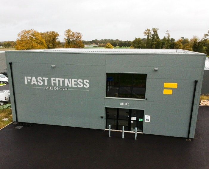fast fitness salle de sport photo drone